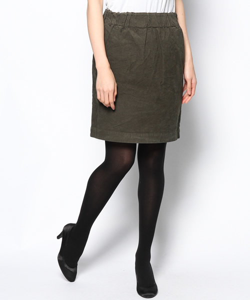 green label relaxing（グリーンレーベルリラクシング）の「GC C/PU CODE ゴムスカート（スカート・レディース・オフホワイト/オリーブ/ネイビー・フリー）」の12枚目の写真