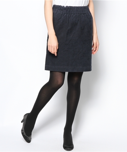 green label relaxing（グリーンレーベルリラクシング）の「GC C/PU CODE ゴムスカート（スカート・レディース・オフホワイト/オリーブ/ネイビー・フリー）」の11枚目の写真