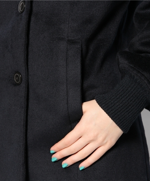 Kastane（カスタネ）の「【Kastane】テーラードカラーコート（その他アウター・レディース・キャメル/ネイビー/グリーン・1/2）」の6枚目の写真