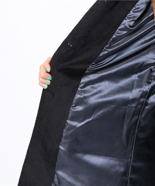 Kastane（カスタネ）の「【Kastane】テーラードカラーコート（その他アウター・レディース・キャメル/ネイビー/グリーン・1/2）」の5枚目の写真