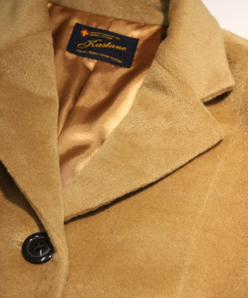 Kastane（カスタネ）の「【Kastane】テーラードカラーコート（その他アウター・レディース・キャメル/ネイビー/グリーン・1/2）」の14枚目の写真