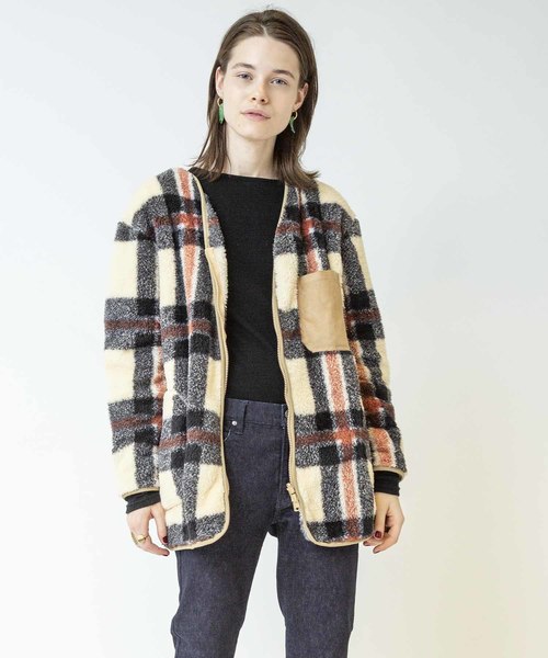 Johnbull(ジョンブル)の「フリースライナージャケット(その他アウター)」|ベージュ系その他