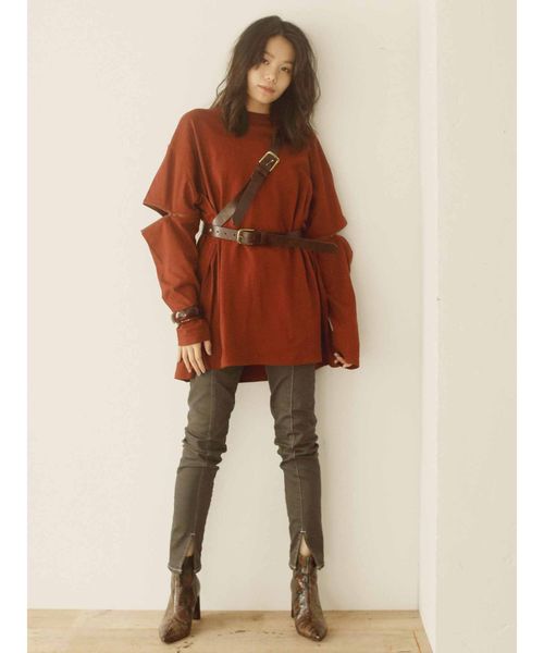 Ungrid（アングリッド）の「ポインテッドアニマルブーツ（ブーツ・レディース・オフホワイト/ブラウン・S/M/L）」の9枚目の写真