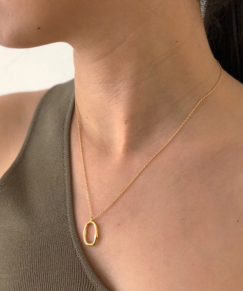 TODAYFUL（トゥデイフル）の「オーバルリングネックレス（ネックレス・レディース・シルバー/ゴールド・FREE）」の9枚目の写真
