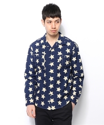BEAMS | Sanca /  INDIGO PRINT WORK SHIRTS(シャツ/ブラウス)