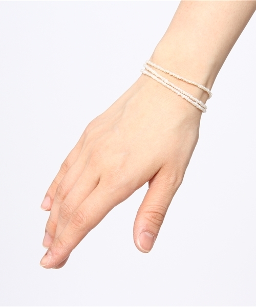 agete（アガット）の「K10ブレスレット（10141114006）（ブレスレット・レディース・ホワイト系その他・FREE）」の2枚目の写真