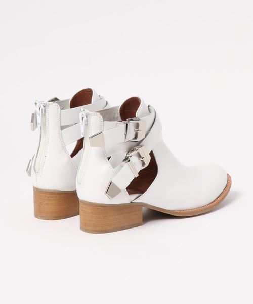 Jeffrey Campbell（ジェフリーキャンベル）の「サイドオープンショートブーツ　（ブーツ・レディース・ホワイト/ブラック・36/37/38/39/35）」の5枚目の写真