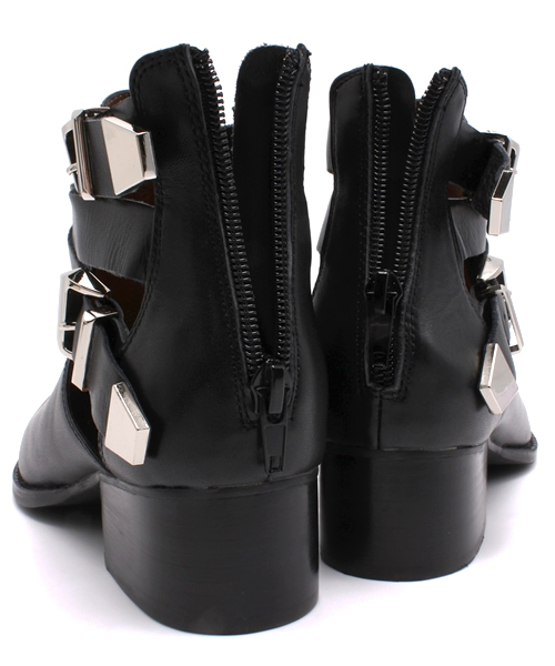 Jeffrey Campbell（ジェフリーキャンベル）の「サイドオープンショートブーツ　（ブーツ・レディース・ホワイト/ブラック・36/37/38/39/35）」の4枚目の写真