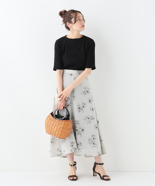 IENA(イエナ)の「TWW ベーシックリブ クルーネック ハーフスリーブ◆(Tシャツ/カットソー・レディース・ホワイト/ブラック/ピンク・FREE)」の9枚目の写真
