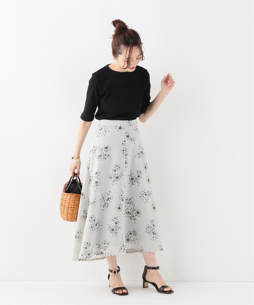 IENA(イエナ)の「TWW ベーシックリブ クルーネック ハーフスリーブ◆(Tシャツ/カットソー・レディース・ホワイト/ブラック/ピンク・FREE)」の10枚目の写真