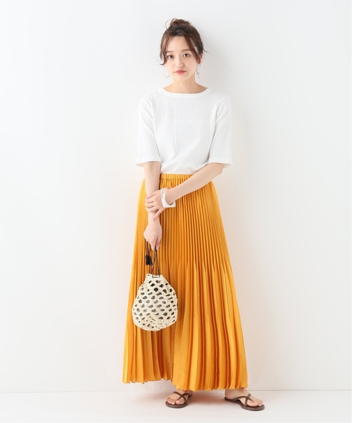 IENA(イエナ)の「TWW ベーシックリブ クルーネック ハーフスリーブ◆(Tシャツ/カットソー・レディース・ホワイト/ブラック/ピンク・FREE)」の11枚目の写真