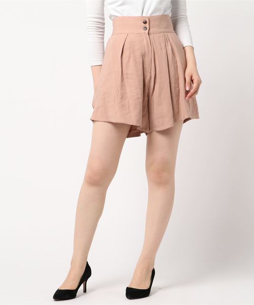 archives(アルシーヴ)の「【SETUPにも】ハイウエストショートパンツ(その他パンツ・レディース・ピンクベージュ/ベージュ/ブラック・MEDIUM)」の1枚目の写真