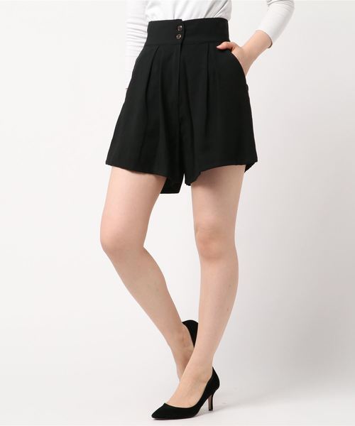 archives(アルシーヴ)の「【SETUPにも】ハイウエストショートパンツ(その他パンツ・レディース・ピンクベージュ/ベージュ/ブラック・MEDIUM)」の2枚目の写真