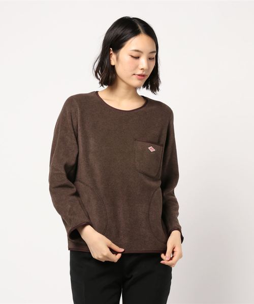DANTON（ダントン）の「2020秋冬【DANTON / ダントン】FLEECE CREW NECK（ニット/セーター・レディース・ブラック/ブラウン/ベージュ系その他・34/36/38）」の2枚目の写真