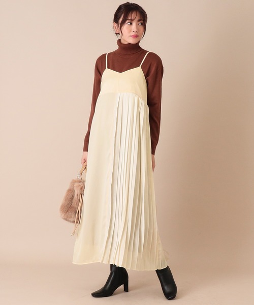 2wayサイドプリーツキャミワンピ ワンピース セール Auli アウリィ のファッション Auli