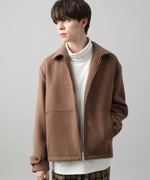 JUNRED | ウールブレンドジップアップブルゾン(ブルゾン)