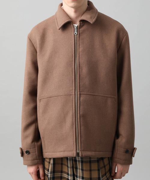 JUNRED（ジュンレッド）の「ウールブレンドジップアップブルゾン（ブルゾン・メンズ・ブラック/ベージュ/パープル・S/M/L）」の4枚目の写真