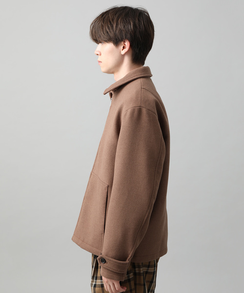 JUNRED（ジュンレッド）の「ウールブレンドジップアップブルゾン（ブルゾン・メンズ・ブラック/ベージュ/パープル・S/M/L）」の13枚目の写真