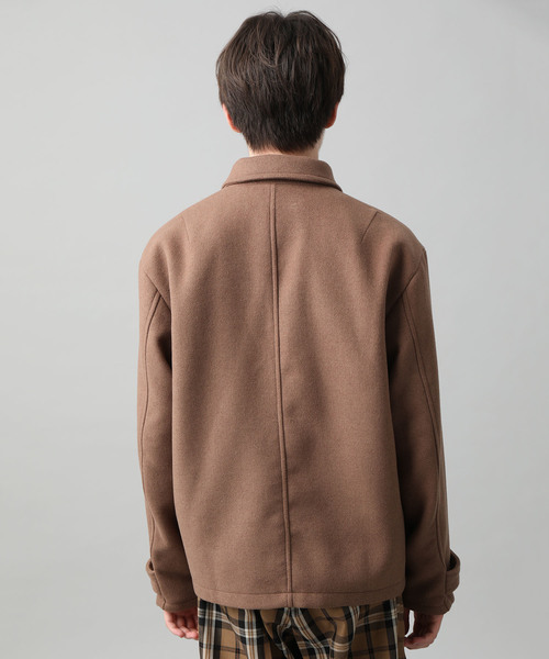 JUNRED（ジュンレッド）の「ウールブレンドジップアップブルゾン（ブルゾン・メンズ・ブラック/ベージュ/パープル・S/M/L）」の9枚目の写真