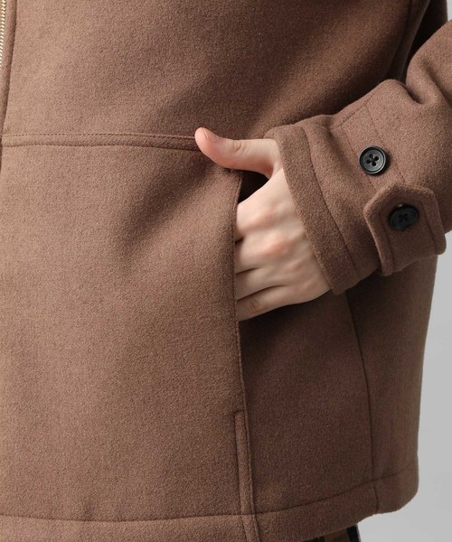 JUNRED（ジュンレッド）の「ウールブレンドジップアップブルゾン（ブルゾン・メンズ・ブラック/ベージュ/パープル・S/M/L）」の16枚目の写真