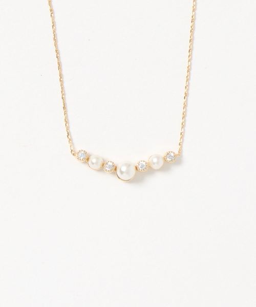 福袋 Four Three ネックレス Time スリーフォータイム のファッション アクセサリー パール キラリvネックレス ネックレス Three