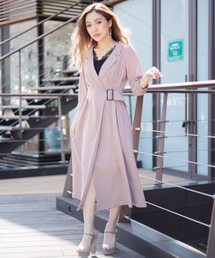 LIPSERVICE | サイドベルトロングシャツ-ワンピース(ワンピース)