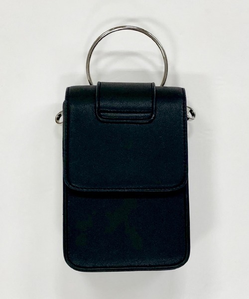 archives（アルシーヴ）の「リング縦長ショルダー（ショルダーバッグ・レディース・ブラック/ベージュ/シルバーグレー・MEDIUM）」の4枚目の写真