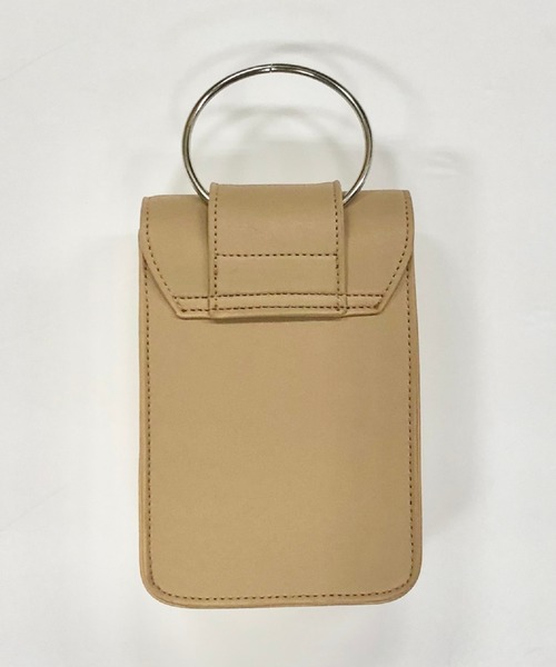 archives（アルシーヴ）の「リング縦長ショルダー（ショルダーバッグ・レディース・ブラック/ベージュ/シルバーグレー・MEDIUM）」の8枚目の写真