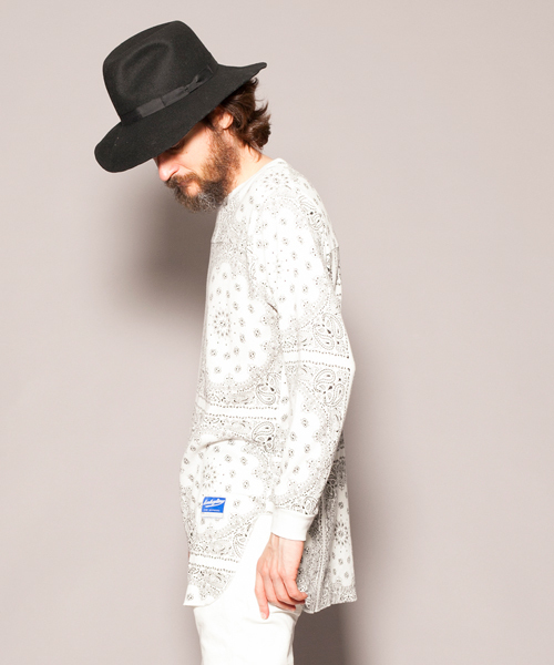 MONKEY TIME(モンキータイム)の「MT ∴ 40サーマル ペイズリー ロング Tシャツ ◆(Tシャツ/カットソー・メンズ・その他1・LARGE/MEDIUM/SMALL)」の3枚目の写真