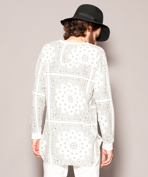 MONKEY TIME(モンキータイム)の「MT ∴ 40サーマル ペイズリー ロング Tシャツ ◆(Tシャツ/カットソー・メンズ・その他1・LARGE/MEDIUM/SMALL)」の4枚目の写真