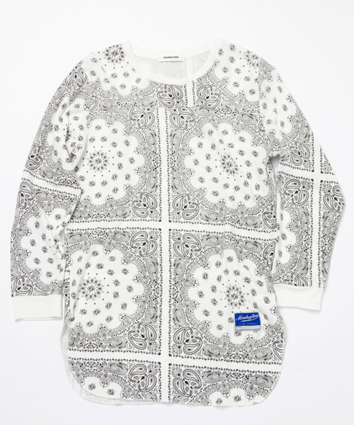 MONKEY TIME(モンキータイム)の「MT ∴ 40サーマル ペイズリー ロング Tシャツ ◆(Tシャツ/カットソー・メンズ・その他1・LARGE/MEDIUM/SMALL)」の5枚目の写真