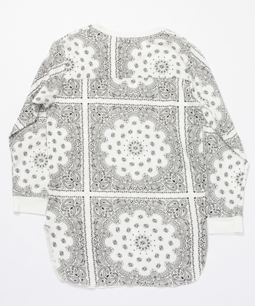 MONKEY TIME(モンキータイム)の「MT ∴ 40サーマル ペイズリー ロング Tシャツ ◆(Tシャツ/カットソー・メンズ・その他1・LARGE/MEDIUM/SMALL)」の6枚目の写真