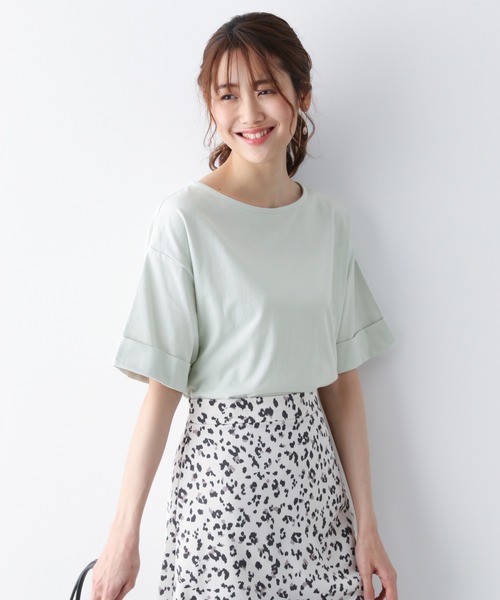 GLOBAL WORK(グローバルワーク)の「USAコットンBIG-T/871751(Tシャツ/カットソー)」|ライトグリーン