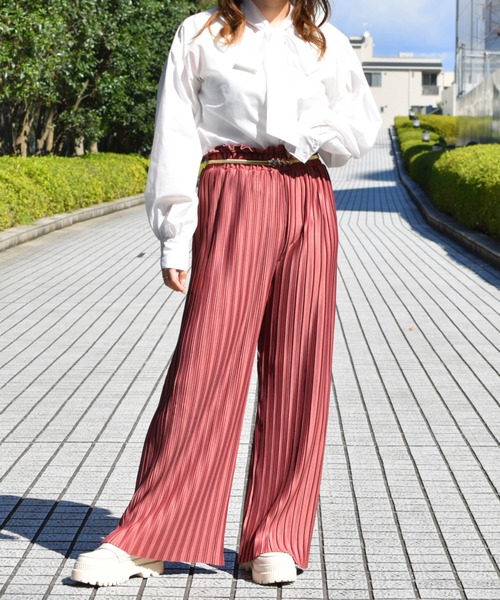 PairPair（ペアペア）の「プリーツパンツ（その他パンツ・レディース・ブラック/スモークピンク/ライトベージュ・FREE）」の15枚目の写真