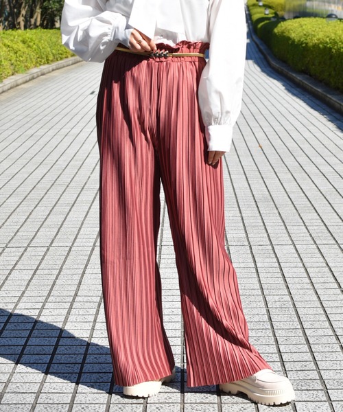 PairPair（ペアペア）の「プリーツパンツ（その他パンツ・レディース・ブラック/スモークピンク/ライトベージュ・FREE）」の16枚目の写真