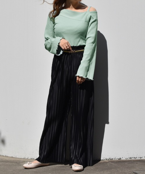 PairPair（ペアペア）の「プリーツパンツ（その他パンツ・レディース・ブラック/スモークピンク/ライトベージュ・FREE）」の11枚目の写真