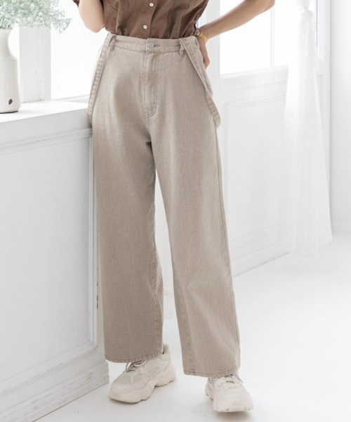 Mysa&Liina（ミーサリーナ）の「バックレースデニムパンツ（デニムパンツ・レディース・ブルー/オフホワイト/サックスブルー/ベージュ/ブラウン/ブラック・M）」の4枚目の写真