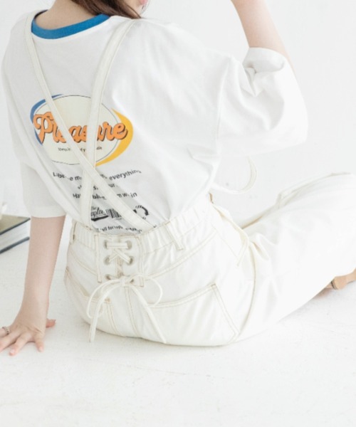 Mysa&Liina（ミーサリーナ）の「バックレースデニムパンツ（デニムパンツ・レディース・ブルー/オフホワイト/サックスブルー/ベージュ/ブラウン/ブラック・M）」の13枚目の写真