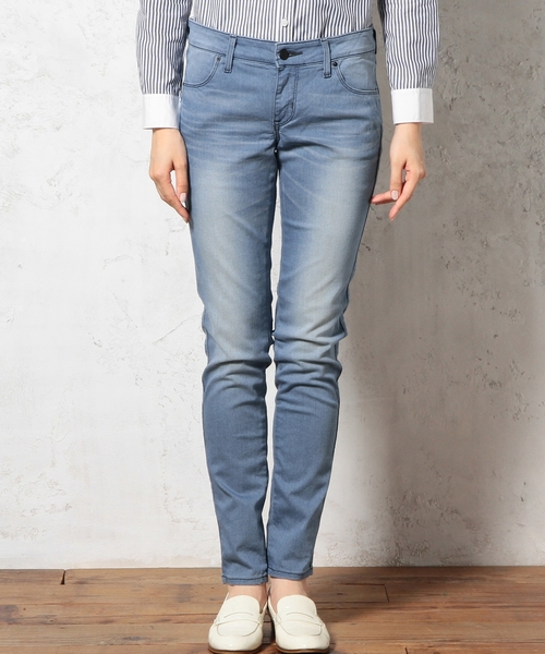 Lee（リー）の「LEE（リー） DENIM JEGGINGSパンツ（デニムパンツ・レディース・ライトブルー/ネイビー・X-SMALL/MEDIUM/SMALL）」の3枚目の写真