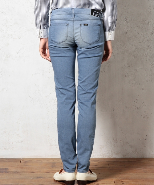 Lee（リー）の「LEE（リー） DENIM JEGGINGSパンツ（デニムパンツ・レディース・ライトブルー/ネイビー・X-SMALL/MEDIUM/SMALL）」の5枚目の写真