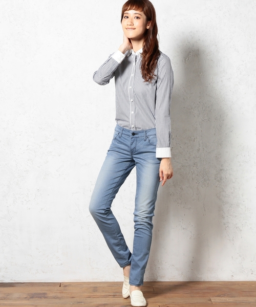 Lee（リー）の「LEE（リー） DENIM JEGGINGSパンツ（デニムパンツ・レディース・ライトブルー/ネイビー・X-SMALL/MEDIUM/SMALL）」の15枚目の写真