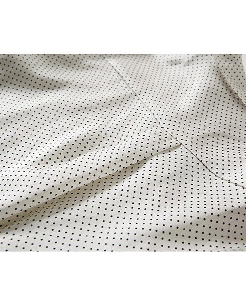 chuclla(チュクラ)の「【chuclla】【2020/SS】ポルカドット柄 サテンタッチ ラペルカラーシャツ chw1045(シャツ/ブラウス・レディース・ホワイト/ブラック・FREE)」の18枚目の写真