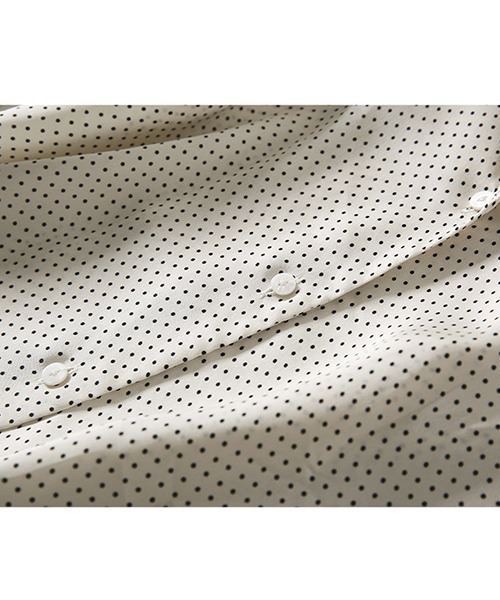 chuclla(チュクラ)の「【chuclla】【2020/SS】ポルカドット柄 サテンタッチ ラペルカラーシャツ chw1045(シャツ/ブラウス・レディース・ホワイト/ブラック・FREE)」の19枚目の写真