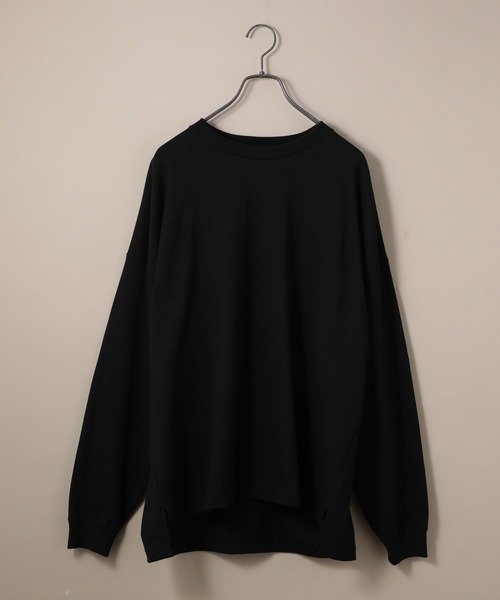 ADAM ET ROPE'（アダムエロペ）の「〈WEB・一部店舗限定〉ヘビーウェイト ドロップショルダー L/S Tee（Tシャツ/カットソー・メンズ・ホワイト/ブラック/ベージュ・M/L）」の3枚目の写真