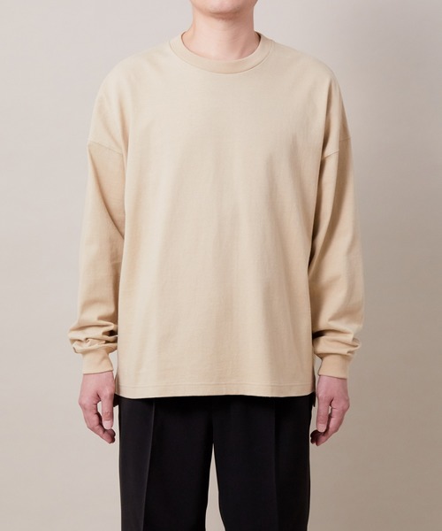 ADAM ET ROPE'（アダムエロペ）の「〈WEB・一部店舗限定〉ヘビーウェイト ドロップショルダー L/S Tee（Tシャツ/カットソー・メンズ・ホワイト/ブラック/ベージュ・M/L）」の20枚目の写真