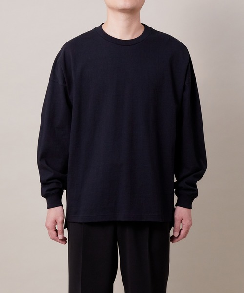 ADAM ET ROPE'（アダムエロペ）の「〈WEB・一部店舗限定〉ヘビーウェイト ドロップショルダー L/S Tee（Tシャツ/カットソー・メンズ・ホワイト/ブラック/ベージュ・M/L）」の18枚目の写真