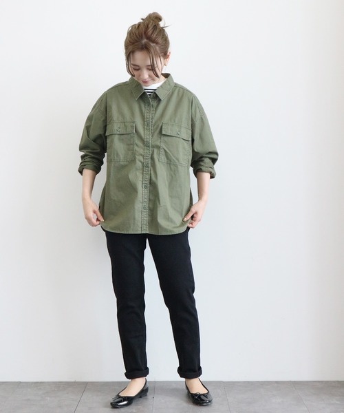 AMERICAN HOLIC（アメリカンホリック）の「テーパードデニム　＊（デニムパンツ・レディース・インディゴブルー/ワンウォッシュ/ブラック/ライトインディゴブルー・S/M/L/XXS/XS）」の12枚目の写真