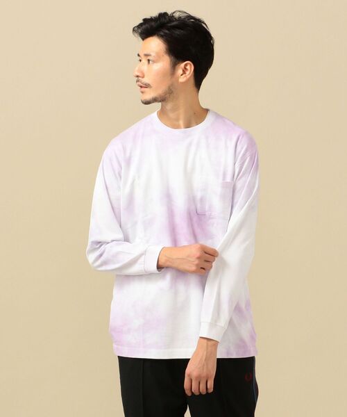SHIPS(シップス)の「SC: SCREEN STARS タイダイ ロングスリーブ Tシャツ (ロンT)(Tシャツ/カットソー・メンズ・ライトグレー/ピンク/ライトブルー・MEDIUM/LARGE/SMALL)」の8枚目の写真