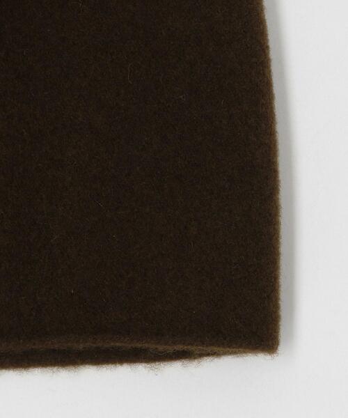 BEAUTY&YOUTH UNITED ARROWS（ビューティーアンドユースユナイテッドアローズ）の「BY ニットスムースビーニー ◆（ニットキャップ/ビーニー・レディース・ブラック/ダークブラウン/オフホワイト・FREE）」の6枚目の写真