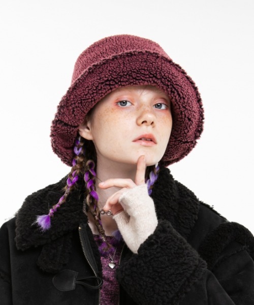 RUNNING HIGH★韓国★人気シリーズ RNHI BOA FLEECE BUCKET HAT RUNNING HIGH☆韓国☆人気シリーズ RNHI BOA FLEECE BUCKET HAT